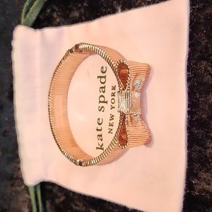 Kate spade rose gold tone bow bracelet